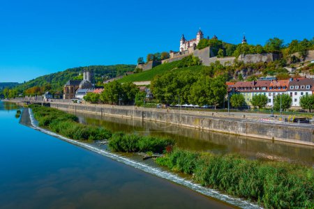 Photo for Panorama view of Marienberg fortress in Wurzburg, Germany. - Royalty Free Image
