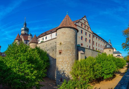 Photo for Turrets of Marienberg fortress in Wurzburg, Germany. - Royalty Free Image