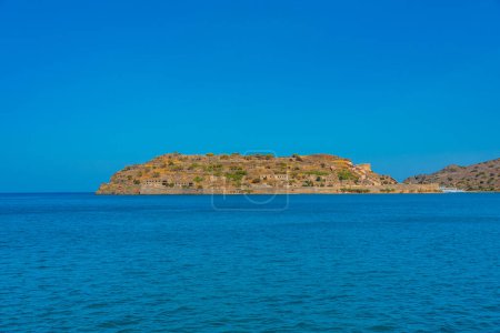 Foto de Fortaleza Spinalonga en la isla griega de Creta. - Imagen libre de derechos