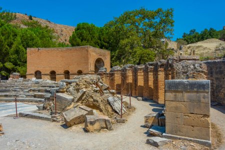 Odeón en el sitio arqueológico de Gortyna en Creta, Grecia.