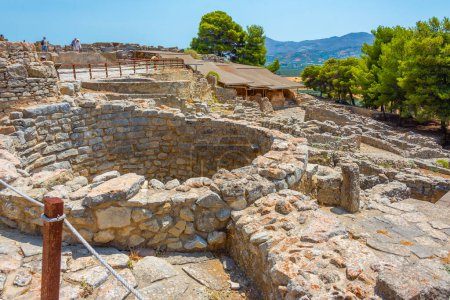 Foto de Palacio minoico de Phaistos en la isla griega de Creta. - Imagen libre de derechos
