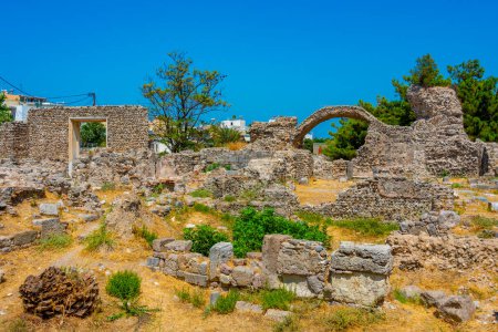 Foto de Vista de Nymphaeum en la isla griega de Kos. - Imagen libre de derechos