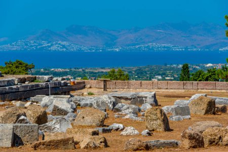 Foto de Asklepieion ruinas antiguas en la isla griega de Kos. - Imagen libre de derechos