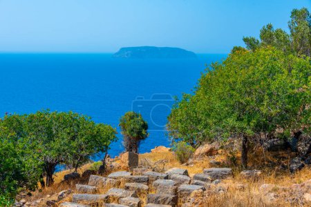 Photo for Paleokastro fortress at Nisyros island in Greece. - Royalty Free Image