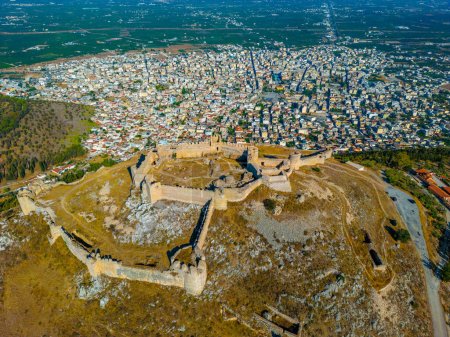 Téléchargez les photos : Vue panoramique du château de Larissa près de la ville grecque Argos. - en image libre de droit