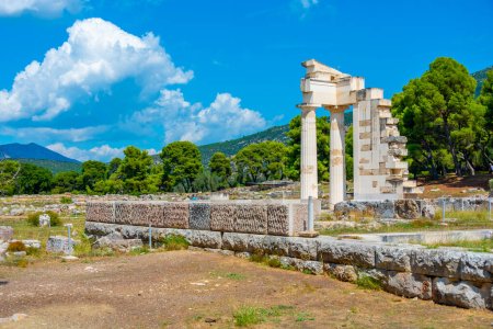 Foto de Templo de Asclepio en Epidauro en Grecia. - Imagen libre de derechos