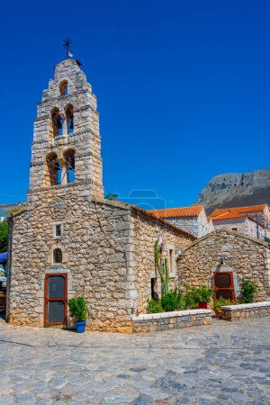 Photo for Agios Charalampos church in Greek town Aeropoli. - Royalty Free Image
