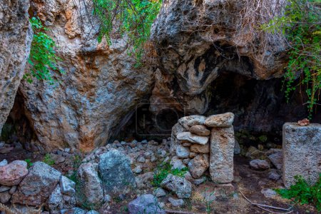 Photo for Cave of Hades at Peloponnese peninsula in Greece. - Royalty Free Image