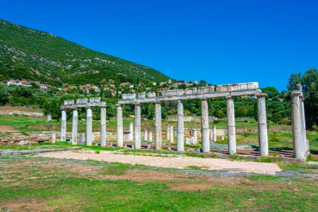 Téléchargez les photos : Marché historique du site archéologique de Messini antique en Grèce. - en image libre de droit