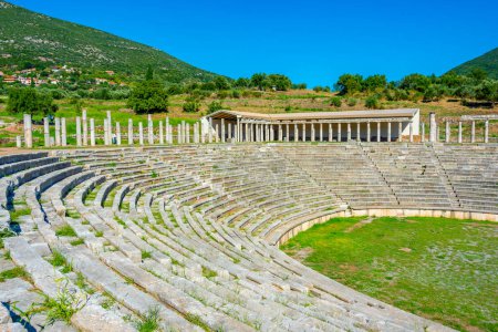Téléchargez les photos : Stade antique du site archéologique de Messini antique en Grèce. - en image libre de droit