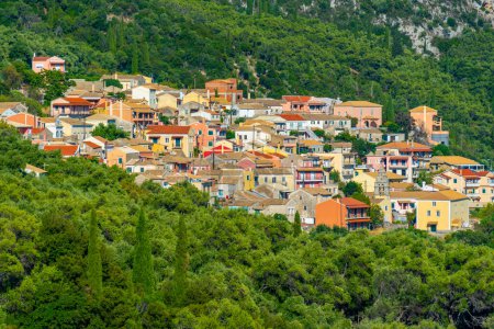 Lakones village at Corfu island.