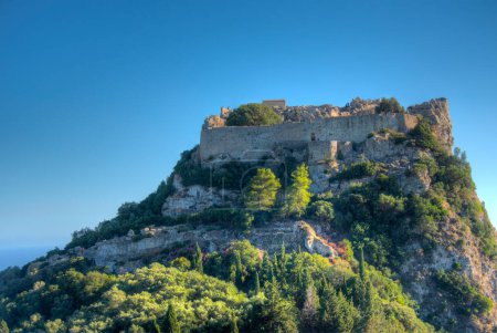 Téléchargez les photos : Château Angelokastro sur l "île grecque de Corfou. - en image libre de droit