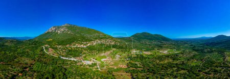 Téléchargez les photos : Vue panoramique du site archéologique de Messini antique en Grèce. - en image libre de droit