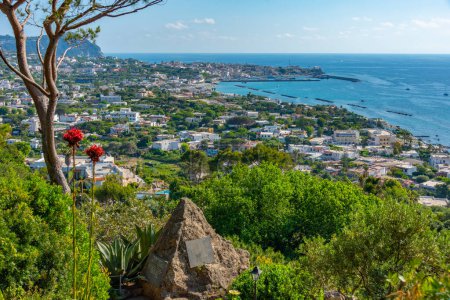 Blick auf die italienische Stadt Forio auf der Insel Ischia.
