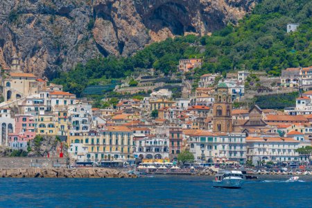 Photo for Panorama view of Amalfi town in Italy. - Royalty Free Image