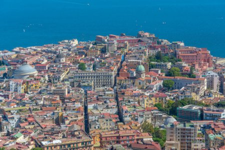 Photo for Panorama view of Italian town Naples. - Royalty Free Image