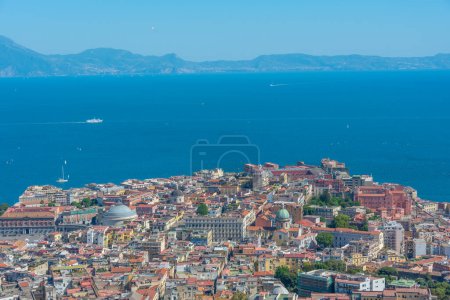 Photo for Panorama view of Italian town Naples. - Royalty Free Image