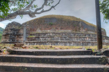 Photo for Kantaka Cetiya stupa at Mihintale buddhist site in Sri Lanka. - Royalty Free Image