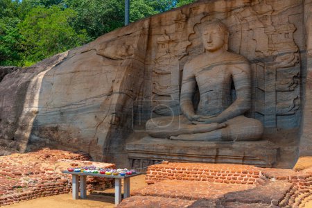 Photo for Buddha statue at Gal Vihara shrine at Polonnaruwa, Sri Lanka. - Royalty Free Image