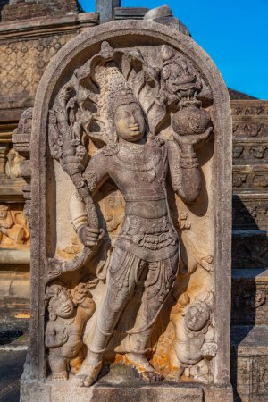 Photo for Ruins of vatadage at the quadrangle of Polonnaruwa ruins, Sri Lanka. - Royalty Free Image