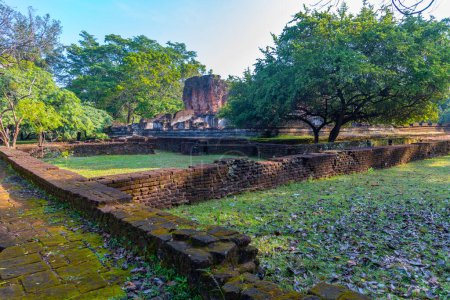 Photo for Ruins of the royal palace at Polonnaruwa, Sri Lanka. - Royalty Free Image