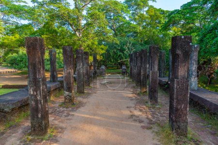 Photo for Council chamber at the royal palace at Polonnaruwa, Sri Lanka. - Royalty Free Image