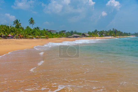 Téléchargez les photos : Journée ensoleillée à la plage de Marakolliya au Sri Lanka. - en image libre de droit