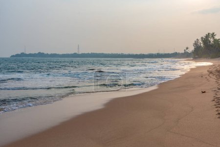 Photo for Sunset view of Marakolliya beach at Sri Lanka. - Royalty Free Image