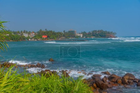 Photo for Mirissa beach viewed from the Parrot rock at Sri Lanka. - Royalty Free Image