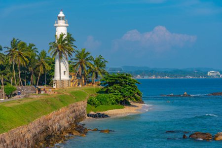 Photo for View of the Galle lighthouse in Sri Lanka. - Royalty Free Image