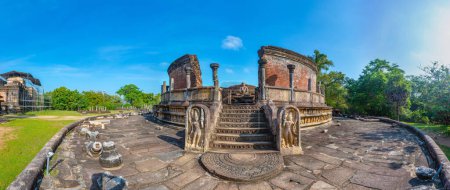 Téléchargez les photos : Ruines de vatadage au quadrilatère des ruines Polonnaruwa, Sri Lanka. - en image libre de droit