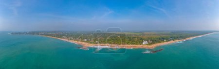 Photo for Aerial view of Medaketyia beach at Sri Lanka. - Royalty Free Image