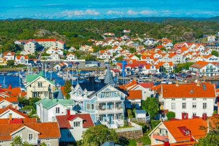 Aerial view of Marstrand in Sweden.