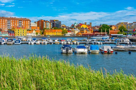 Foto de Marina en la ciudad sueca Karlskrona. - Imagen libre de derechos