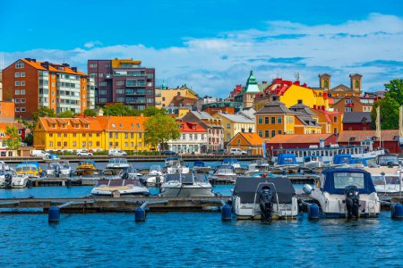 Foto de Marina en la ciudad sueca Karlskrona. - Imagen libre de derechos