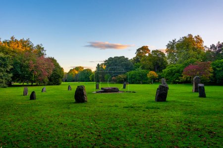 Photo for Gorsedd Stone Circle at Bute park in Cardiff, UK. - Royalty Free Image