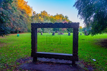 Photo for Gorsedd Stone Circle at Bute park in Cardiff, UK. - Royalty Free Image
