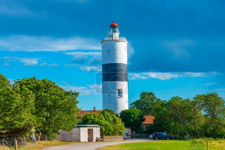 Photo for Lange Jan lighthouse at oland island in Sweden. - Royalty Free Image