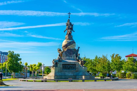 Foto de Valladolid, España, 7 de junio de 2022: Monumento a Col n en la ciudad española Valladolid. - Imagen libre de derechos