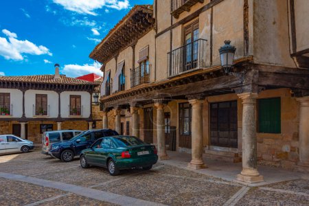 Photo for Atienza, Spain, June 6, 2022: Plaza del Mercado in the old town Of Atienza, Spain. - Royalty Free Image