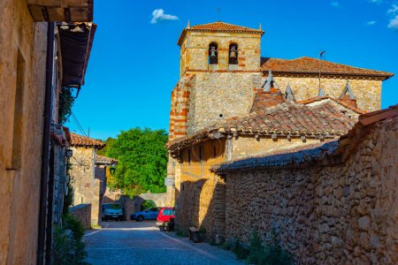 Photo for Calatanazor, Spain, June 4, 2022: Medieval street in the old town Of Calatanazor, Spain. - Royalty Free Image