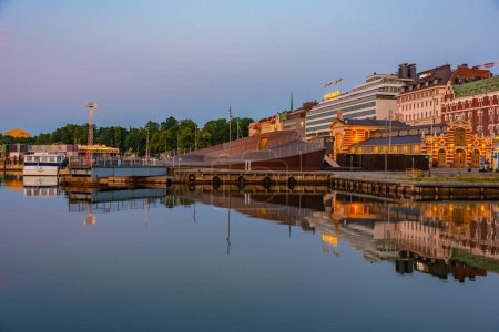 Helsinki, Finland, July 21, 2022: Waterfront of Finnish capital Helsinki.