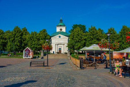 Téléchargez les photos : Hameenlinna, Finlande, 21 juillet 2022 : Église de Hameenlinna en Finlande. - en image libre de droit