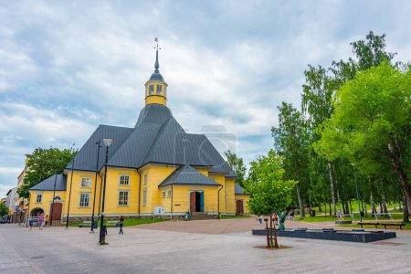 Photo for Lappeenranta, Finland, July 26, 2022: St. Mary's Church of Lappee in Lappeenranta, Finland. - Royalty Free Image