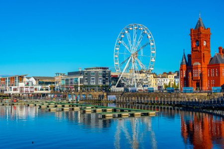 Téléchargez les photos : Cardiff, Pays de Galles, 16 septembre 2022 : Mermaid Quay at Welsh capital Cardiff. - en image libre de droit