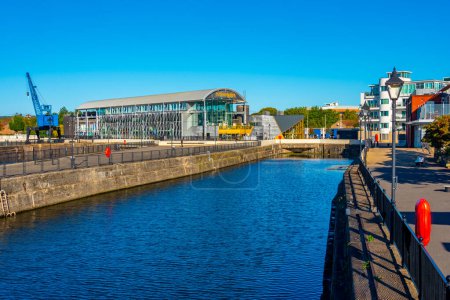 Photo for Cardiff, Wales, September 16, 2022: Techniquest museum at Mermaid Quay in Wales, UK. - Royalty Free Image