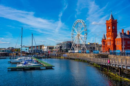 Téléchargez les photos : Cardiff, Pays de Galles, 17 septembre 2022 : Mermaid Quay at Welsh capital Cardiff. - en image libre de droit