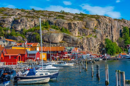 Photo for Fjallbacka, Sweden, July 11, 2022: Seaside view of the Swedish village Fjallbacka.IMAGE - Royalty Free Image