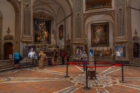 Téléchargez les photos : Naples, Italie, 19 mai 2022 : Chapelle au Pio Monte della Misericordia à Naples, Italie. - en image libre de droit