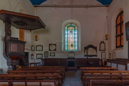 Foto de Galle, Sri Lanka, 21 de enero de 2022: Interior de la Iglesia Reformada Holandesa en Galle, Sri Lanka. - Imagen libre de derechos